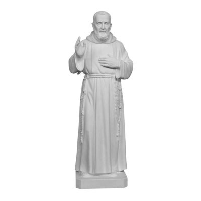 Padre Pio Marble Statue III